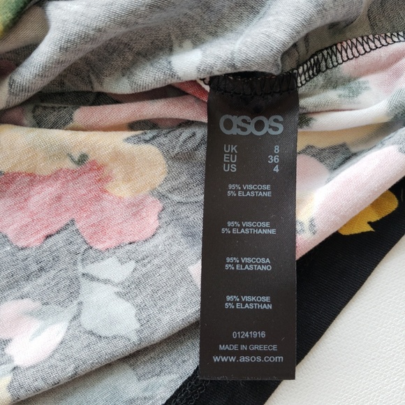 NWT ASOS Floral Mini Skirt Size 4 - Picture 3 of 5